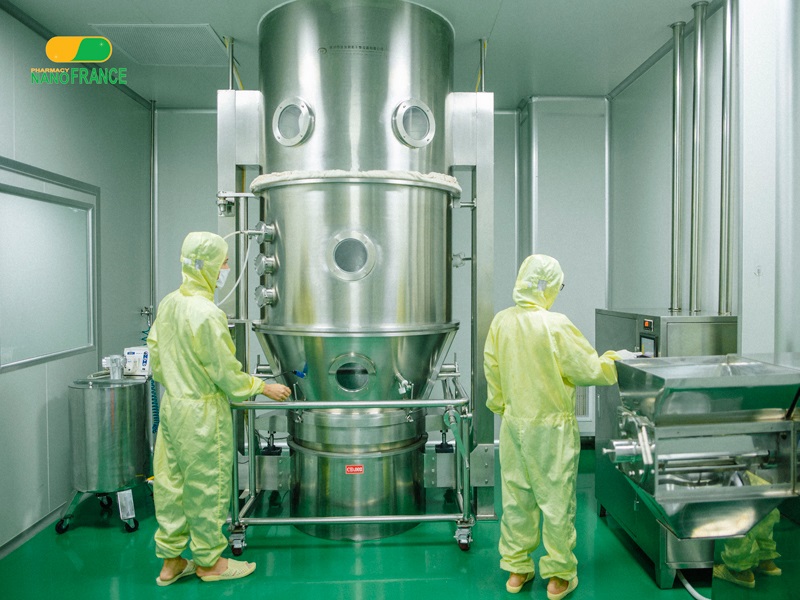 máy móc tại nhà máy sản xuất thực phẩm chức năng ở miền Bắc đạt chuẩn GMP